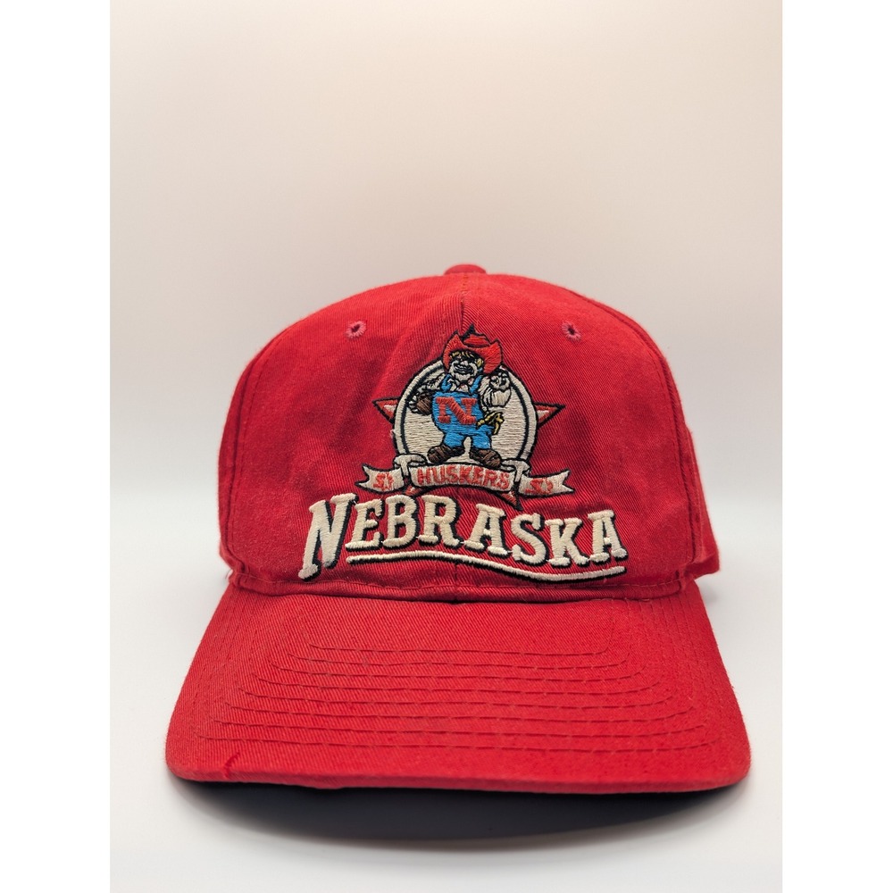 Starter Nebraska Cornhuskers Mens OSFM Red Good Vintage Herbie Husker Cap